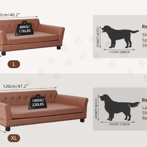 Heavy-Duty Pet Sofa Couch Lounger