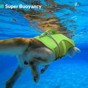 Durable Dog Life Jacket with Rescue Handle